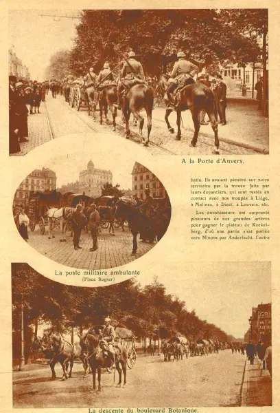 Publication describing the German occupation of Brussels in 1914