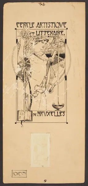 Cover for the journal of the Cercle Artistique et Littéraire de Bruxelles