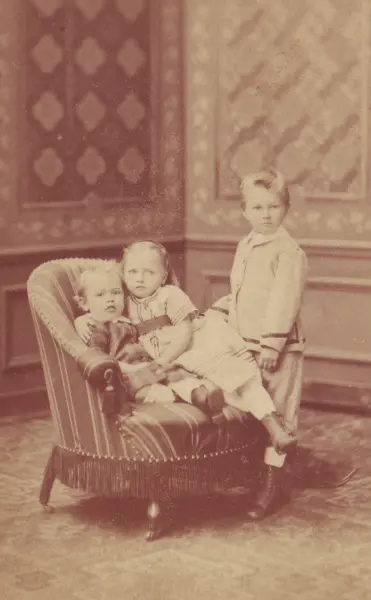 Henri Huklenbroich, Tita, & Charles, circa 1875