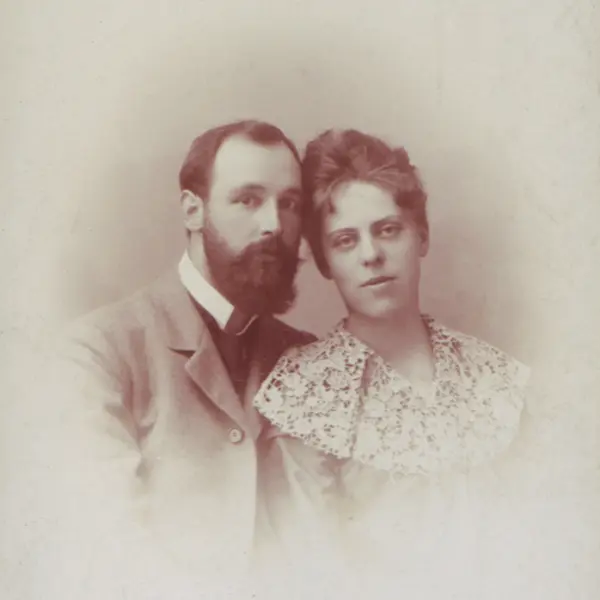 Henri and Milly's wedding photo - June 1900