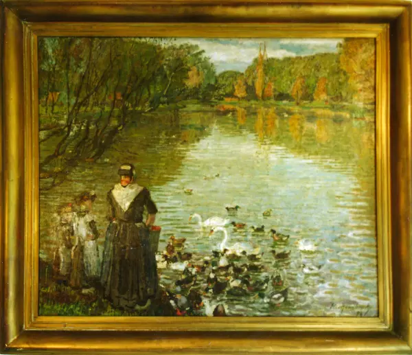 La mare aux canards - Hollande, 1899