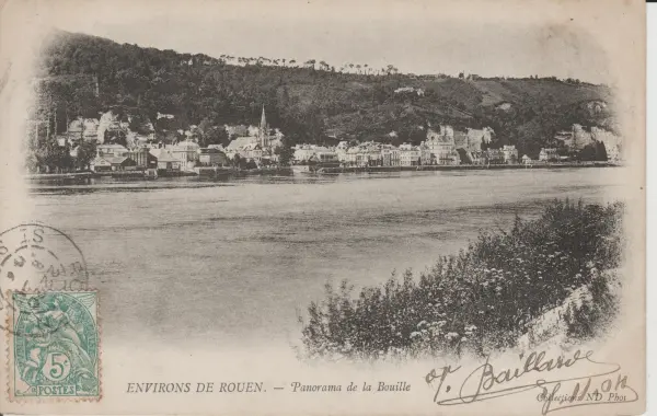 Postcard of La Bouille, circa 1900